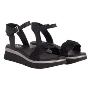 NIB The Flexx Sandal Mindy Black Open Toe Comfort Shoe Platform‎ size 9.5